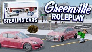 STEALING EVERYONE'S CAR IN GREENVILLE!! || ROBLOX - Greenville Roleplay