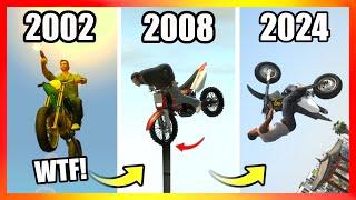 Evolution of BIKE STUNTS in GTA Games! (2002 → 2024)