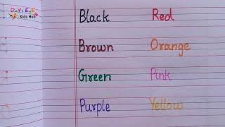 Learn Colors for kids | Colors for kids & Children | Learning & Education for Toddlers & Babies