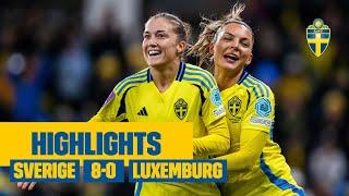 Storseger mot Luxemburg! | Sverige-Luxemburg 8-0 | Highlights