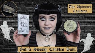 GOTHIC SPOOKY CANDLES - THE UPTURNED CAULDRON HAUL - WHERE TO FIND UNIQUE SPOOKY CANDLES