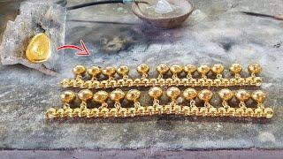 Bracelet | Gold bracelet design | Bracelet Tutorial - Goldsmith Cambodia TV - Handmade