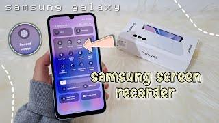 how to screen record on samsung galaxy a15  How to install Screen Recorder in Samsung Galaxy