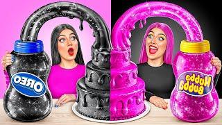 Black vs Pink Cake Decorating Challenge by Trend DO