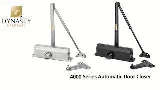 Dynasty Hardware 4000-ALUM Commercial Grade Door Closer, Size 4 Spring, Sprayed Aluminum Reviews