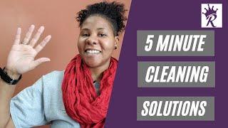 How To Speed Up Your Cleaning Routine- 5 Cleaning Tasks You Can Do In Under 5 minutes  cleaningtips