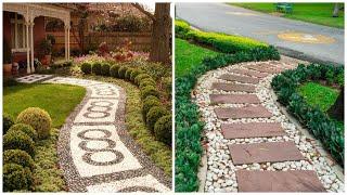 Beautiful walkways in front of the house! 35 ideas yard landscaping design and garden!