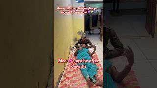 mom surprise  Indian Army boy after 6 month🫡️ #indianarmy  #armylover #short#viralshorts