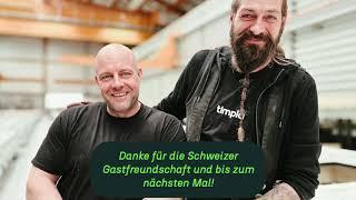 Mike und Tobias bauen unsere Holzbauten in der Schweiz mit.