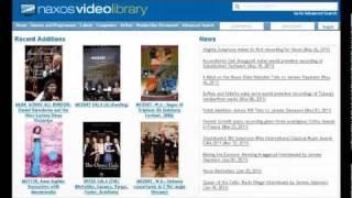 Naxos Video Library: Einführung