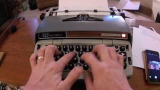 Smith-Corona Electra 210 Typewriter Demo