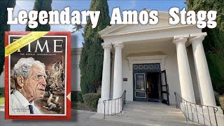 Last Pony Express Rider at Rest near football legend Amos Stagg