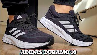 Review Tênis Adidas Duramo 10 Preto e Branco | Comprado Na Netshoes | Demonstração No Pé | On Feet