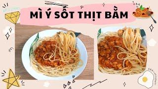 MÌ Ý SỐT THỊT BẰM chỉ 3 bước là xong ngay | Minn Cookie | #Shorts