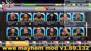 wwe mayhem mod Version 1.69.132 mod apk fastlane 2023 Update