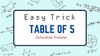 Table of 5 trick | SchoolLife Trickster