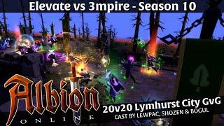 ️ Albion Online - 20v20 Lymhurst City GvG | Elevate vs 3mpire | Casted by Lewpac, Shozen, & Bogul