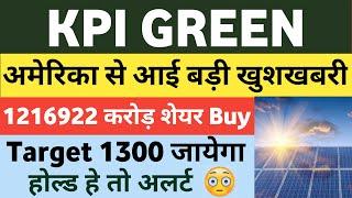 Kpi green share latest news | Kpi green share latest news | kpi green energy share latest news today