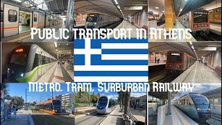 Public transport in Athens (Metro, Tram and Suburban Railway)