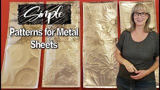 5 Textured Patterns For Metal Aluminum Sheets - No Expensive Machinery Required