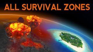 Nuclear War - ALL Survival Zones on the Planet