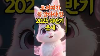 2025 토끼띠 하반기 월별 운세의 놀라운 비밀