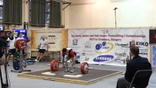 Tomas Juricek deadlift 235 kg European Championship 2015, NO LIFT