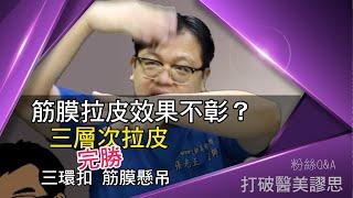 「三環三扣、鬰金香拉皮、筋膜懸吊、傳統拉皮…等」拉皮名稱百百種，有何差異？ 打破醫美謬思 147-20200417