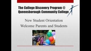 The College Discovery New Student Orientation