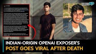 Indian-origin OpenAI whistleblower in USSuchir Balaji’s final post goes viral after death