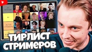 СТИНТ СОСТАВИЛ СВОЙ ТИР ЛИСТ СТРИМЕРОВ