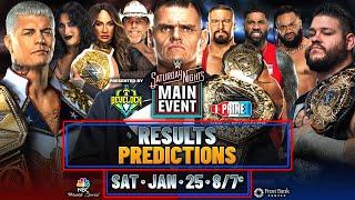 WWE Saturday Night's Main Event 2025 - Results Predictions | Bevelock