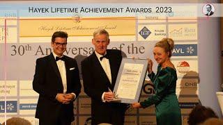 Hayek Lifetime Achievement Award 2023 to Eamonn Butler [Hayek Awards 2023]