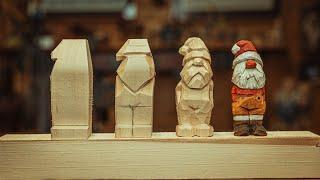 How To Carve A Little Santa || TINY SANTA PROJECT || The Perfect Gift