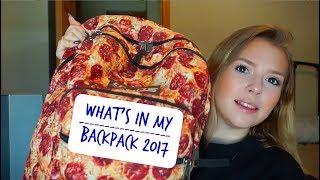 What's In My Backpack 2017