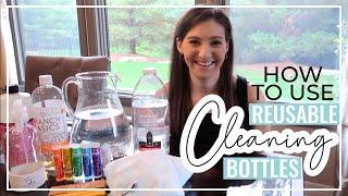 HOW I USE MY GLASS SPRAY BOTTLES FOR CLEANING // Eco Friendly Cleaning + Try These Cleaning Products