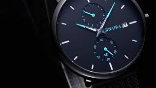 Hot style men's new fashion business leisure multi-functional quartz watch
