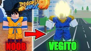 Going From Noob To CONFIDENT Soul Super Vegito In Dragon Soul...(Roblox)