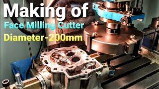 Making of face milling tool - 200mm diameter - The Fly Cutter × 4