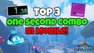 Top 3 One Second 1 Shot Combo in Mobile! (With Handcam) | Blox Fruit