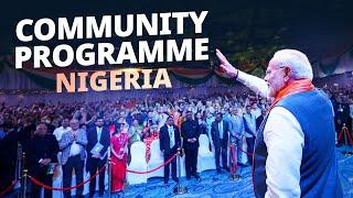 LIVE: PM Modi attends community programme in Nigeria