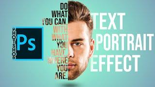 TEXT PORTRAIT EFFECT | PHOTOSHOP EFFECT | PHOTOSHOP TUTORIAL