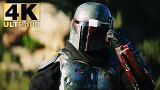 Boba Fett Destroy Two Troop Transport Ship With Rocket Scene | The Mandalorian S2 EP 6 | 4K