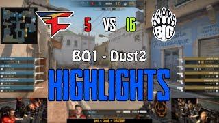 FaZe vs BIG - Highlights (Dust2) - FACEIT Major: London 2018