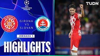 HIGHLIGHTS - Girona vs Slovan Bratislava | UEFA Champions League 24/25 | TUDN