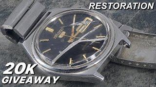 A Damaged Seiko 5: Full Restoration & Giveaway - Thanks For 20K!