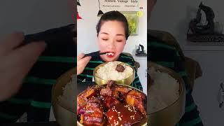 Braised Pork Belly with a Rice Dish, Tasting Show, #mukbang #asmr #먹방