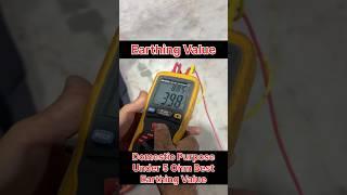 Chemical Earthing Value Check #earthing #reels