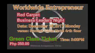 Wear Your Best Attire (Red Carpet Leaders Night)