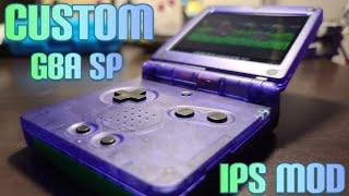 Gameboy Advance SP FunnyPlaying IPS Install & Battery Upgrade [Gengar Edition]